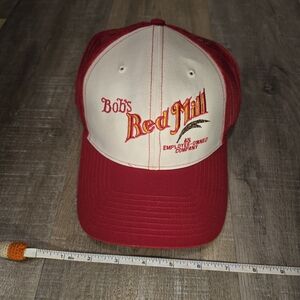 Bob's Red Mill Red and Cream Trucker Hat